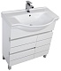 Aquanet Тумба с раковиной "Доминика 80" белая – фотография-10
