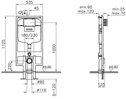 Vitra Унитаз подвесной Normus 9773B003-7201 + система инсталляции – фотография-8