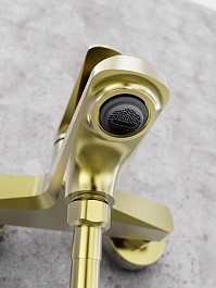 Tokito Смеситель для ванны KIN брашированное золото TOK-KIN-1014 – фотография-6