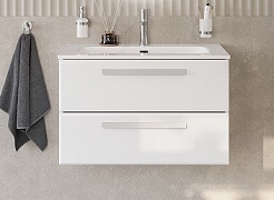 BelBagno Мебель для ванной Eco Cer-N 80 CZR-8073-80 bianco opaco ручки сатин – фотография-3