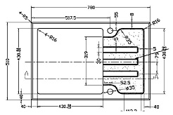 Zorg Кухонная мойка Inox Glass GL-7851-BLACK-BRONZE – фотография-2