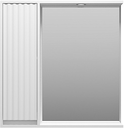 Brevita Зеркальный шкаф Balaton 80 L белый – фотография-2