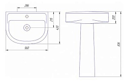 Rosa Пьедестал для раковины зелёный – фотография-3