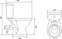 Santek Унитаз-компакт Паллада 1.WH30.2.371 – фотография-7