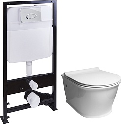 SantiLine Унитаз подвесной SL-5009 с инсталляцией SL-01 – фотография-1