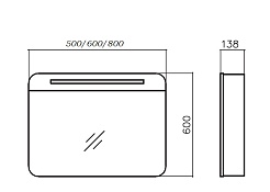 BelBagno Мебель для ванной ENERGIA 800 Bianco Lucido – фотография-7