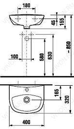 Jika Раковина "Zeta 40" 1539.3 – фотография-2