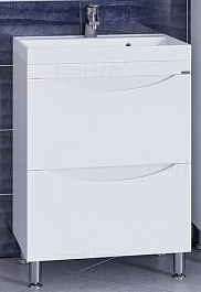 СанТа Тумба с раковиной Сатурн 60, 2 ящика – фотография-1