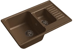 Granfest Мойка кухонная Quarz GF-Z21K Терракот – фотография-1