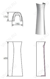Cersanit Пьедестал для раковины President 44000 – фотография-2