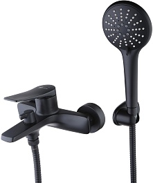 Lemark Смеситель для ванны Bronx LM3714BL черный – фотография-1