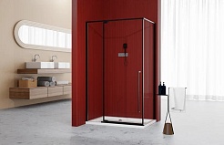 Esbano Душевое ограждение ESA-128PS-B 120/80 – фотография-2