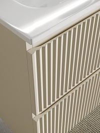 Sancos Тумба с раковиной Snob R 100 beige soft раковина Grace 101 R CN7015 – фотография-5