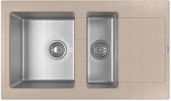 Florentina Мойка кухонная Комби 860 К песочная – фотография-1