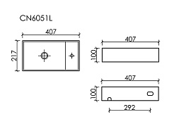 Ceramicanova Раковина Element 40/21 CN6051LMW белая – фотография-5