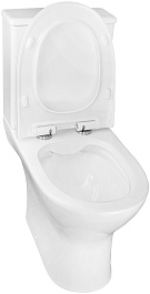 Azario Унитаз-компакт Mist AZ-45 безободковый с бачком с сиденьем микролифт белый – фотография-7