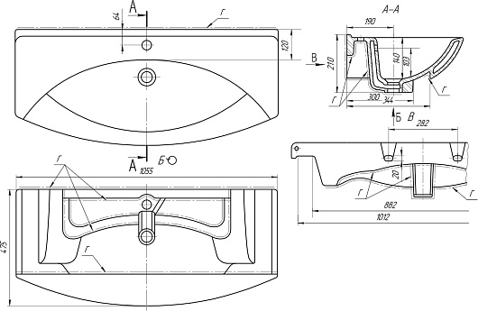 Водолей Мебель для ванной Лира 105 белая – картинка-15