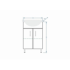 Stella Polare Мебель для ванной Концепт 55 ЭКО – фотография-2