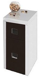 Водолей Тумба подвесная "Сильвия 30" L венге/белый – фотография-1