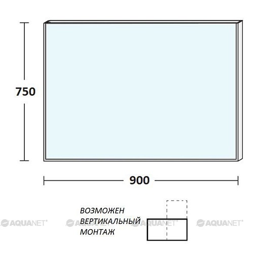 De Aqua Мебель для ванной Ариетта 90, зеркало Алюминиум – фотография-14