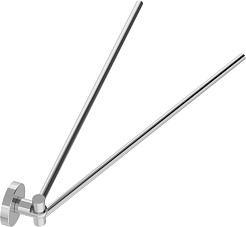 Cezares Полотенцедержатель двойной поворотный Relax RELAX-THD-S-01 хром – фотография-2