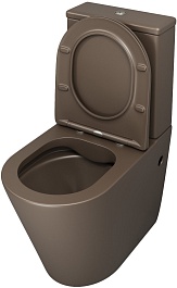 Grossman Унитаз компакт Color GR-4480BRMS коричневый матовый – фотография-3
