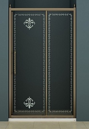 Cezares Душевая дверь в нишу RETRO-A-BF-1-120-CP-Br – фотография-1