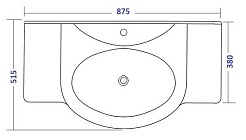 Opadiris Тумба с раковиной Клио 80 белый матовый – фотография-8