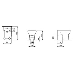 Laufen Биде напольное Pro 8.3295.1.000.304.1 – фотография-4