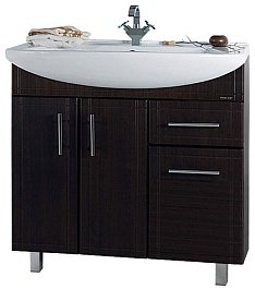 Водолей Мебель для ванной "Альфа 75" венге – фотография-2