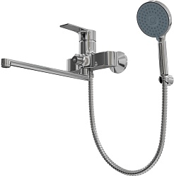Teymi Смеситель для ванны с душем Lori T10222 универсальный хром – фотография-3