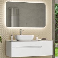 Misty Мебель для ванной Роял 120 подвесная белая матовая