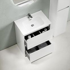 Sancos Тумба под раковину Libra Floor 70 белый глянец – фотография-3