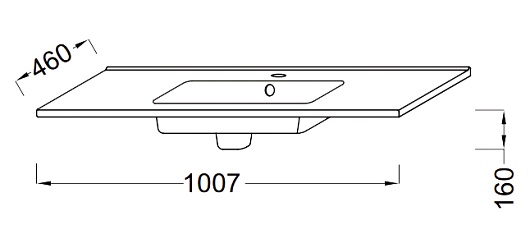 Jacob Delafon Тумба с раковиной "Ola 100" белый лак – картинка-3