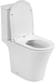 Azario Унитаз-компакт Vise AZ-1343BT безободковый с бачком с сиденьем микролифт белый – фотография-6