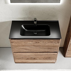 Sancos Тумба с раковиной Libra Floor 90 дуб чарльстон раковина Element 91 CN7002MB – фотография-2