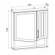 Runo Зеркало-шкаф для ванной Марсель 70 – картинка-9