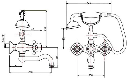 Timo Смеситель Nelson 1944Y-CR Gold – фотография-2