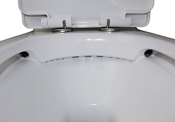 Azario Унитаз-моноблок Luna AZ-1037 безободковый с бачком с сиденьем микролифт белый – фотография-11