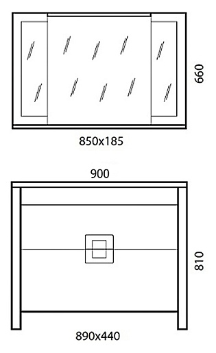  Мебель для ванной "Quadro 90" – фотография-4