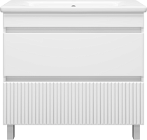 Misty Тумба с раковиной Мира 90 белая матовая