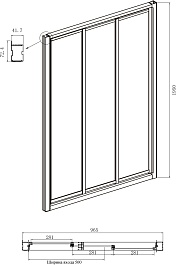 Ambassador  Душевой уголок Forsa 100x70 17021101NX-70NX – фотография-6