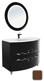 Водолей Мебель для ванной Бернарди 106 Шоколад – фотография-1