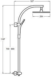Jacob Delafon Душевая система Eo E11715-CP – фотография-2
