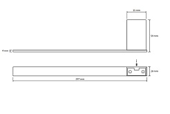 Bemeta Держатель полотенца Via L 135004044 – фотография-2