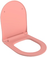 Ambassador Сиденье для унитаза Abner тонкое розовое матовое