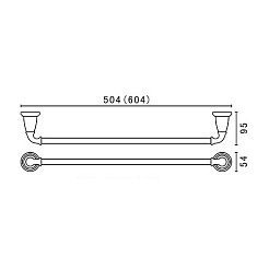 Art&Max Полотенцедержатель Bianchi AM-E-2609-Cr – фотография-2