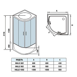 WeltWasser Душевая кабина HALLE 1002 – фотография-8