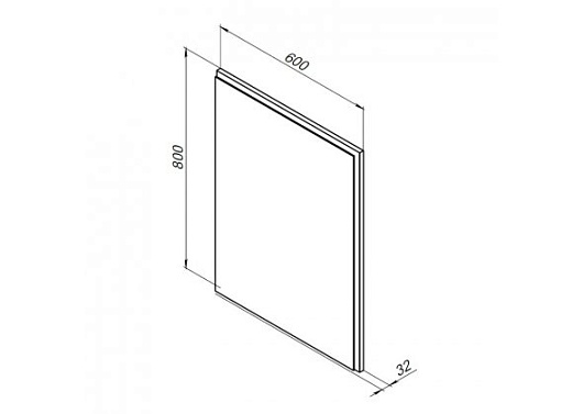 Aquanet Зеркало Nova Lite 60 белое – картинка-3