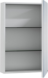 СанТа Зеркальный шкаф Стандарт 50 фацет белый – фотография-2